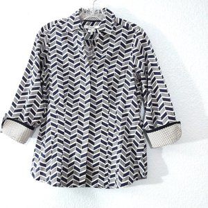 Foxcroft | Sz: 4 | Button Front Cotton Shirt